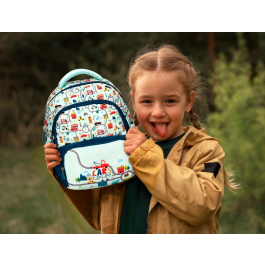 Liderpapel Mochila Multibolsillo Infantil Azul Cars 350x110x270 mm