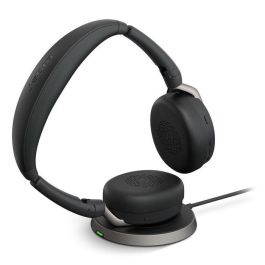 Jabra Evolve2 65 Flex UC Stereo Auriculares Inalámbricos y Alámbricos Plegables, Negro, con Link 380