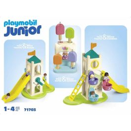 Playmobil Junior Parque Infantil Aventura con Noria y Cabina de Helados para Niños de 1 a 4 Años