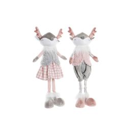Figura Navidad Fantasia DKD Home Decor Rosa Gris 11 x 49 x 15 cm (2 Unidades) Precio: 42.78999956. SKU: B1GKY79SAJ