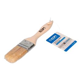 Edm Paletina doble standard 40 mm para todo tipo de pinturas y barnices, mango ergonómico de madera, cerdas naturales