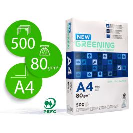 Greening Papel Fotocopiadora y Multifunción Din A4 80g 500 Hojas Blanco Certificado Ecolabel y PEFC Alta Calidad Oficinas Precio: 23.59000028. SKU: B1GEY4TEDP