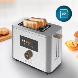 Cecotec 04843 Tostadora 950W para 2 Rebanadas, Acero Inoxidable, Panel Táctil Digital con Pantalla a Color Cecotec 04843 Tostadora 950W para 2 Rebanadas, Acero Inoxidable, Panel Táctil Digital con Pantalla a Color