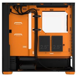 Fractal Design Pop Air RGB Orange Core TG Clear Tint Caja Torre PC con Ventana Cristal Templado y RGB Negro Naranja ATX mATX Mini-ITX