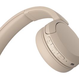 Sony WH-CH520 Auriculares Inalámbricos con Micrófono, Bluetooth, 50h Batería, Beige