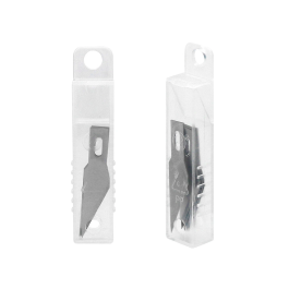 Q-connect Repuesto Bisturí Compatible KF00289 Blister 5 Unidades Cuchillas Acero 6mm