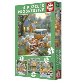 Educa Puzzle 12-16-20-25 piezas Ciudad de Conejitos +3 años