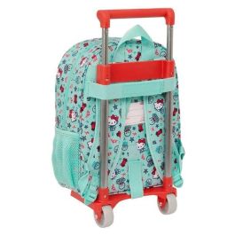 Mochila Escolar con Ruedas Hello Kitty Sea lovers Turquesa 26 x 34 x 11 cm Mochila Escolar con Ruedas Hello Kitty Sea lovers Turquesa 26 x 34 x 11 cm