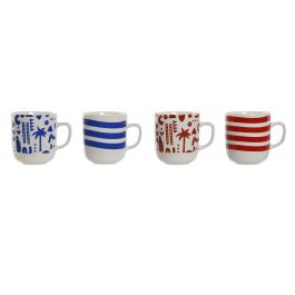 DKD Home Decor Taza Mug Boho de Porcelana 380ml, Apta para Microondas y Lavavajillas, Colores Azul Rojo, 4 Unidades Precio: 13.98999943. SKU: B13V7ZW4XA