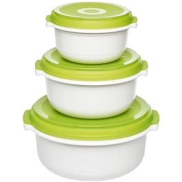 Emsa 509741 Micro Family 3er Pack Recipientes Herméticos 0.5L / 1.0L / 1.5L Blanco/Verde Claro Precio: 36.58999949. SKU: B1K5G6RGQR