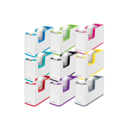 Portarrollos Leitz Wow Dualc/Cinta Violeta Y Blanco