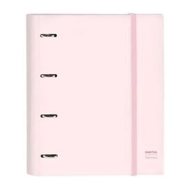 Carpeta 4 Anillas 35 mm Safta Din A4 gromas Y 5 Separadores Tapa Forrada Recambio 100 H 60 gr Cuadro 5 mm Stationery
