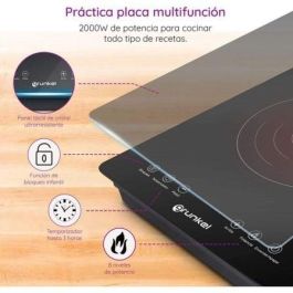 Grunkel Placa de Inducción 2000W Panel Táctil Negro