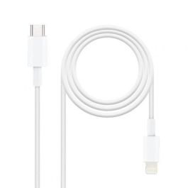 Cable USB 2.0 Tipo-C Lightning Nanocable 10.10.0602/ USB Tipo-C Macho - Lightning Macho/ 2m/ Blanco Precio: 7.49999987. SKU: S0229817