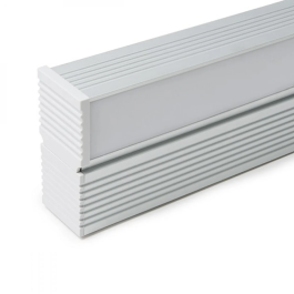 Greenice Perfil Aluminio Espejos Opal x 1M para Tiras LED Empotradas y Decoración