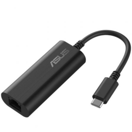 Asus USB-C2500 V2 90IG0A60-MW0L0V - Adaptador Ethernet USB-C a RJ45 2.5G ultrarrápido para redes 2.5G/1G/100Mbps, Plug and Play