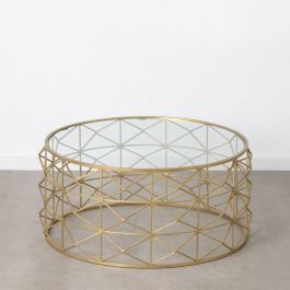 Mesa de Centro Dorado 98 x 98 x 44 cm