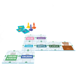 Juegos de Mesa Ábalon Link City BALC01ES Juego de mesa cooperativo para 2-6 jugadores a partir de 8 años Duración 30 minutos