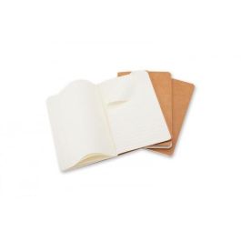 Cuaderno Moleskine Cahier 9X14 64H Horizontal Marron Kraft Set De 3