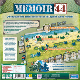 Days of Wonder DW7381 Memoir '44 Juego de Mesa Segunda Guerra Mundial 2-4 Jugadores Edición Español