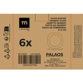 Plato Postre Opal Palaos 21.5 cm - La Mediterranea (48 Unidades) Plato Postre Opal Palaos 21.5 cm - La Mediterranea (48 Unidades)