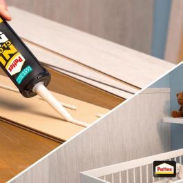 Pattex ni tornillo Ni Ni Chrono - Lote de 2 cartuchos 310ml 380g + 1 gratis Pattex ni tornillo Ni Ni Chrono - Lote de 2 cartuchos 310ml 380g + 1 gratis