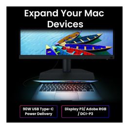 BenQ SW242Q Monitor para Fotógrafos 24.1" IPS 2K 2560 x 1600 16:10 99% Adobe RGB 98% P3 HDR10 USB-C 90W 9H.LLVLA.TBE