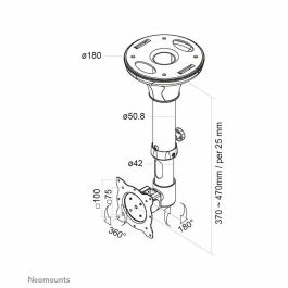 Soporte TV Neomounts FPMA-C025SILVER 10" 30" 12 kg