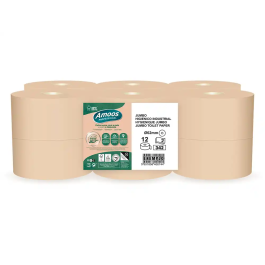 Amoos naturally jumbo professional Papel Higienico Celulosa Virgen Ecolabel 12 Rollos 120m Extresuave Pieles Delicadas Precio: 14.88999985. SKU: B1DD46Y98R