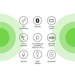 Belkin SOUNDFORM NANO Auriculares In-Ear para Niños - Diseño Compacto y Seguro - Color Azul