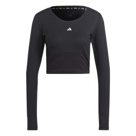 Camiseta de Manga Larga de Mujer Adidas Studio Negro 8-10 Años
