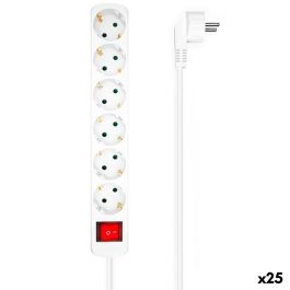 Regleta Enchufes 6 Tomas con Interruptor Aisens Blanco (1,4 m) (25 Unidades) Precio: 159.5143. SKU: B1KNLZQHCL