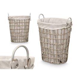 Cesto Ovalado con Asas Gris Kipit 48x58x34 cm - Tela y Plástico (6 Unidades) Precio: 98.9500006. SKU: B1K3ACPPHW
