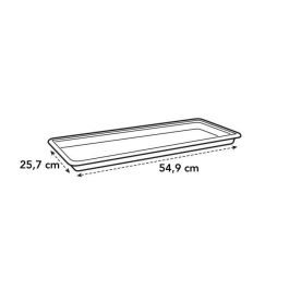 Elho Platillo Green Basics 60 para Jardinera - Negro Living - XXL - Ø 54.9 x H 4.6 cm - Plástico 100% Reciclado - Exterior - Con Retención Agua