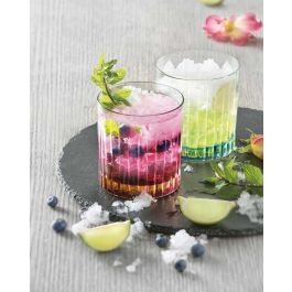 Rcr Cristalleria IT Gipsy Juego 6 Vasos Base Naranja 360 ml