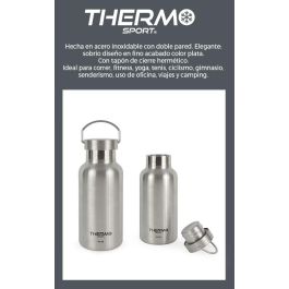 Thermosport Botella Termo de Acero con Asa, 420 ml, 18 cm de alto (6 Unidades) Thermosport Botella Termo de Acero con Asa, 420 ml, 18 cm de alto (6 Unidades)