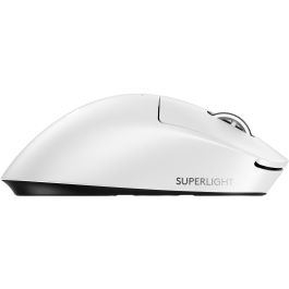 Logitech G PRO X SUPERLIGHT 2 DEX Ratón Gaming Óptico Inalámbrico/Cableado Ergonómico 5 Botones para Diestros 2.4 GHz/USB Blanco