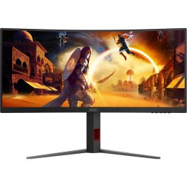 AOC CU34G4 Monitor Gaming Curvo 34" Wide Quad HD Fast VA 180Hz 1ms HDMI DisplayPort Negro/Rojo