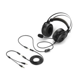 SHARKOON SGH50 Auriculares Alámbrico Diadema para Juego, Audio Hi-Res Certificado, Negro