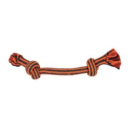 Nayeco Juguete Cuerda Dental para Perros Bicolor Naranja 30 cm, 6 Unidades - Resistente, Hilo Reciclado, Higiene Bucal, Suave, Fortalece Mandíbula