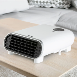 Domo Calefactor de Baño DO7357F - 2000W, Wifi, Mando a Distancia, Función Eco, Pantalla LED, Montaje Pared/Pie, Blanco