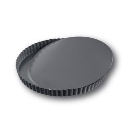 Quttin Molde para Tartas Desmontable, 24 cm x 2.8 cm, Redondo (12 Unidades)