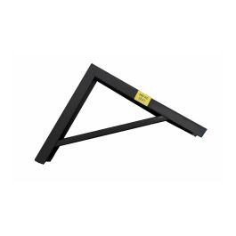 Fepre Escuadra de acero negro Robusto 18 x 20 cm, alta resistencia, peso máximo 300kg