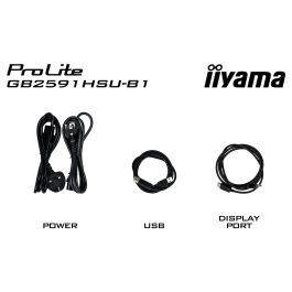 iiyama G-MASTER Gold Phoenix GB2591HSU-B1 Gaming Monitor 24.5" FHD 1920x1080 Fast IPS 320Hz 0.4ms HDR10 G-SYNC AMD FreeSync Negro