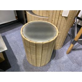 DKD Home Decor Mesita Auxiliar Alpino Natural 36 x 45 x 36 cm Doble Cara