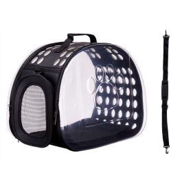 Transportin Transparente Negro Grande Mascow 43X33CM (4 Unidades) Transportin Transparente Negro Grande Mascow 43X33CM (4 Unidades)