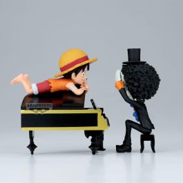 Banpresto Word Collectable Stories Figura Luffy & Brook One Piece 8cm