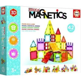 Educa Borrás Juego Magnetics 42 PCS, Construcción Magnético con Piezas Translúcidas, Ref. 20023 Precio: 29.49999965. SKU: B16SQP376V