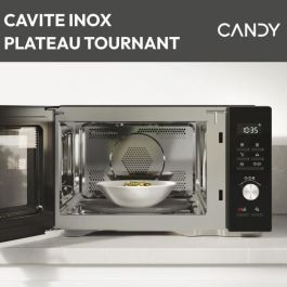 Candy CMCA29EDLB Microondas combinado 29L, 1000W Microondas, 1000W Grill, Acero Inoxidable, UI Digital, Función Baja Temperatura