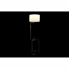 Lámpara de Pie DKD Home Decor 43,5 x 40 x 154 cm Dorado Metal Blanco 220 V 50 W Lámpara de Pie DKD Home Decor 43,5 x 40 x 154 cm Dorado Metal Blanco 220 V 50 W